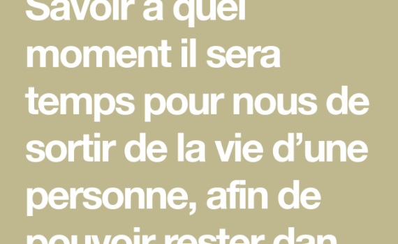 Savoir Partir À Temps